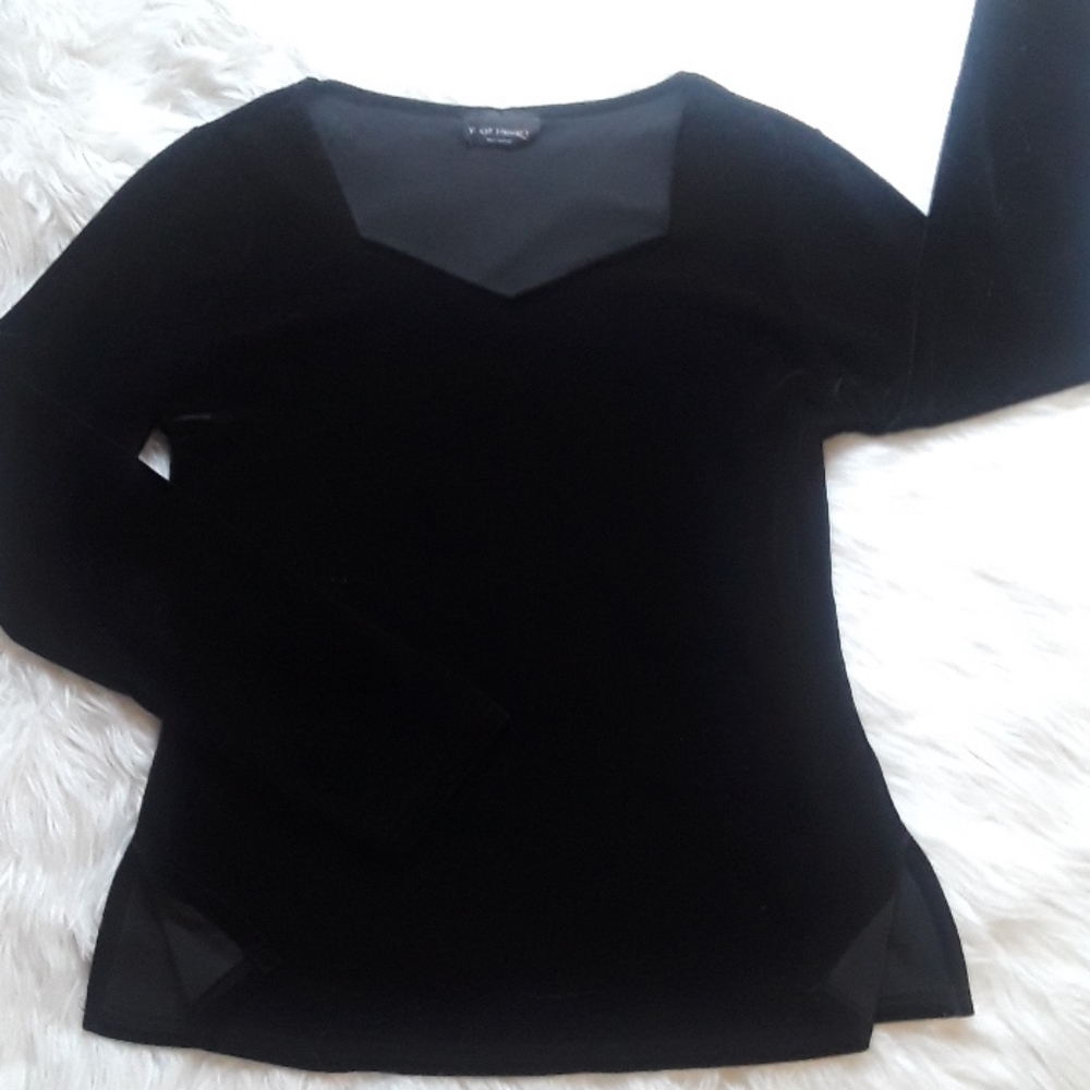 Black Velveteen top